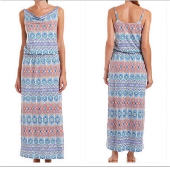 Cabi Sundress Maxi Multicolor XS Ikat Sundress - Picture 1 of 6